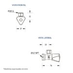 LLAVE ARRESTO OVAL 1/2x3/8" FP 02RP02
