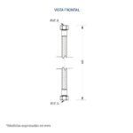 MANGUERA 1/2x1/2x40 A.INOX FP 35MA01