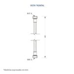MANGUERA 1/2x5/8x40 A.INOX FP 35MA02